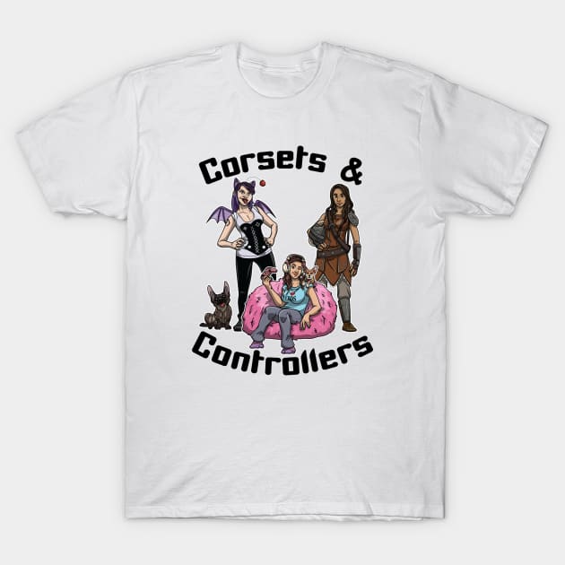 Corsets and Controllers Ladies T-Shirt by corsetsandcontrollers